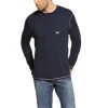 Ariat Rebar Shirt: Men's 10019058 Navy Workman T-Shirt -Work Attire Shop 10019058 front