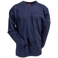 Ariat Work FR Shirts: FR Air Lightweight Men's Navy 10022327 Long Sleeve Shirt -Work Attire Shop 10022327 1