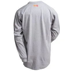 Ariat Work FR Shirts: Men's 10022329 Silver Fox Heather FR Air Crew Shirt -Work Attire Shop 10022329 3