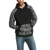 Ariat Work FR Sweatshirts: Men's 10023989 Black Digi FR Durastretch Patriot Hoodie -Work Attire Shop 10023989 front