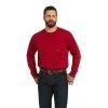 Ariat Rebar Shirts: Men's 10037655 Rio Red Cotton Strong Roughneck Graphic Long Sleeve T-Shirt -Work Attire Shop 10037655 1