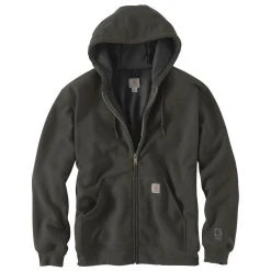 Carhartt Sweatshirts: Men's 100632 306 Peat Rutland Zip Up Hooded Sweatshirt