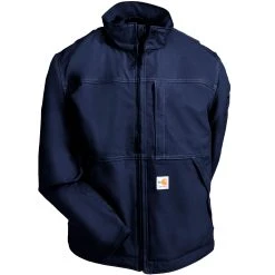 Carhartt Jackets: Men's Navy 102179 410 FR Full Swing Quick Duck Jacket -Work Attire Shop 102179 410 3
