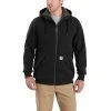 Carhartt Sweatshirt: Men's 103308 001 Black Rain Defender Sherpa-Lined Full-Zip Sweatshirt -Work Attire Shop 103308 001