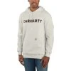 Carhartt Sweatshirts: Men's 105193 W03 Malt Loose Fit Midweight Logo Graphic Sweatshirt -Work Attire Shop 105193 w03