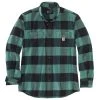 Carhartt Shirts: Men's 105432 L04 Slate Green Midweight Rugged Flex Relaxed Fit Flannel Shirt 1 Carhartt Shirts: Men's 105432 L04 Slate Green Midweight Rugged Flex Relaxed Fit Flannel Shirt -Work Attire Shop 105432 l04 mf22 e 1