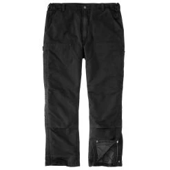 Carhartt Pants: Men's 105471 BLK Black Loose Fit Washed Duck Insulated Pant