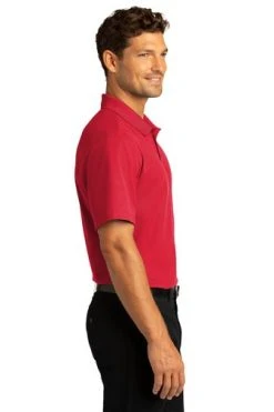Port Authority Shirts: Men's K810 RRD Rich Red SuperPro React Polo Shirt 8 Port Authority Shirts: Men's K810 RRD Rich Red SuperPro React Polo Shirt -Work Attire Shop 10871 richred 3 k810richredmodelside 337w