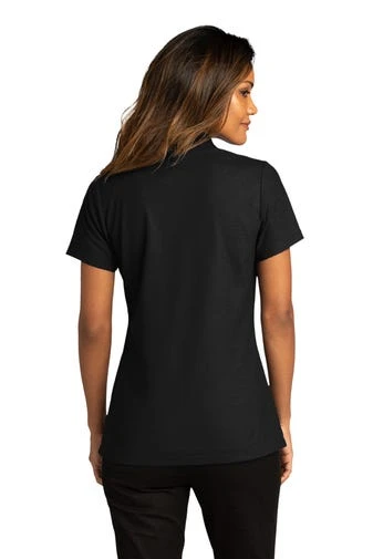 Port Authority Shirts: Women's LK810 DBK Deep Black SuperPro React Polo Shirt 6 Port Authority Shirts: Women's LK810 DBK Deep Black SuperPro React Polo Shirt - Image 4