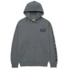 CAT Apparel Sweatshirts: Men's 1090036 10123 Dark Heather Grey Diesel Power Hooded Sweatshirt