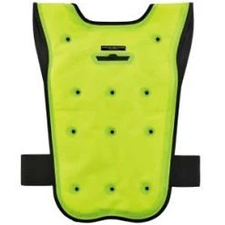 Ergodyne Vest: 6687 Lime Chill Its Economy Dry Evaporative Cooling Vest