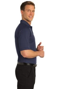 Port Authority Shirts: Men's K525 NVY Navy Dry Zone Ottoman Polo -Work Attire Shop 1313 navy 3 k525navymodelside2 337w