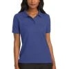Port Authority Shirts: Women's Cotton Blend Polo Shirt L500 MTB -Work Attire Shop 1407 medblue 1 l500medbluemodelfront2 337w