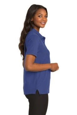 Port Authority Shirts: Women's Cotton Blend Polo Shirt L500 MTB -Work Attire Shop 1407 medblue 3 l500medbluemodelside2 337w