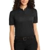 Port Authority Shirts: Women's L525 BLK Black Dry Zone Ottoman Polo 1 Port Authority Shirts: Women's L525 BLK Black Dry Zone Ottoman Polo -Work Attire Shop 1485 black 1 l525blackmodelfront 337w