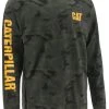 CAT Apparel Shirts: Men's 1510034 11790 Night Camo Trademark Banner Long-Sleeve Tee Shirt 1 CAT Apparel Shirts: Men's 1510034 11790 Night Camo Trademark Banner Long-Sleeve Tee Shirt -Work Attire Shop 1510034 11790 1