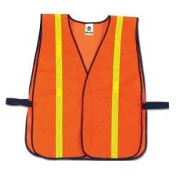 Ergodyne Vest: 8040HL Orange GloWear Non Certified Standard Hi Gloss Vest