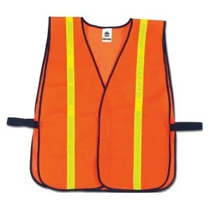 Ergodyne Vest: 8040HL Orange GloWear Non Certified Standard Hi Gloss Vest 3 Ergodyne Vest: 8040HL Orange GloWear Non Certified Standard Hi Gloss Vest