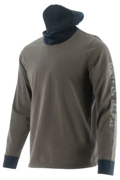 Cat Apparel: Men's 2511780 12670 Drizzle Long Sleeve Viraloff Gaiter Tee -Work Attire Shop 2511780 3
