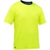 Bisley By PIP Shirts: Men's 310M1118 Y Yellow High Vis Non-ANSI Short Sleeve Work T-Shirt -Work Attire Shop 310m1118 y omf