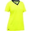 Bisley By PIP Shirts: Women's 310W1118 Y Yellow Non-ANSI Short Sleeve V Neck T-Shirt -Work Attire Shop 310w1118 y omf