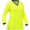 Bisley By PIP Shirts: Women's 310W6118 Y Yellow Non-ANSI Long Sleeve V Neck Shirt -Work Attire Shop 310w6118 y omf