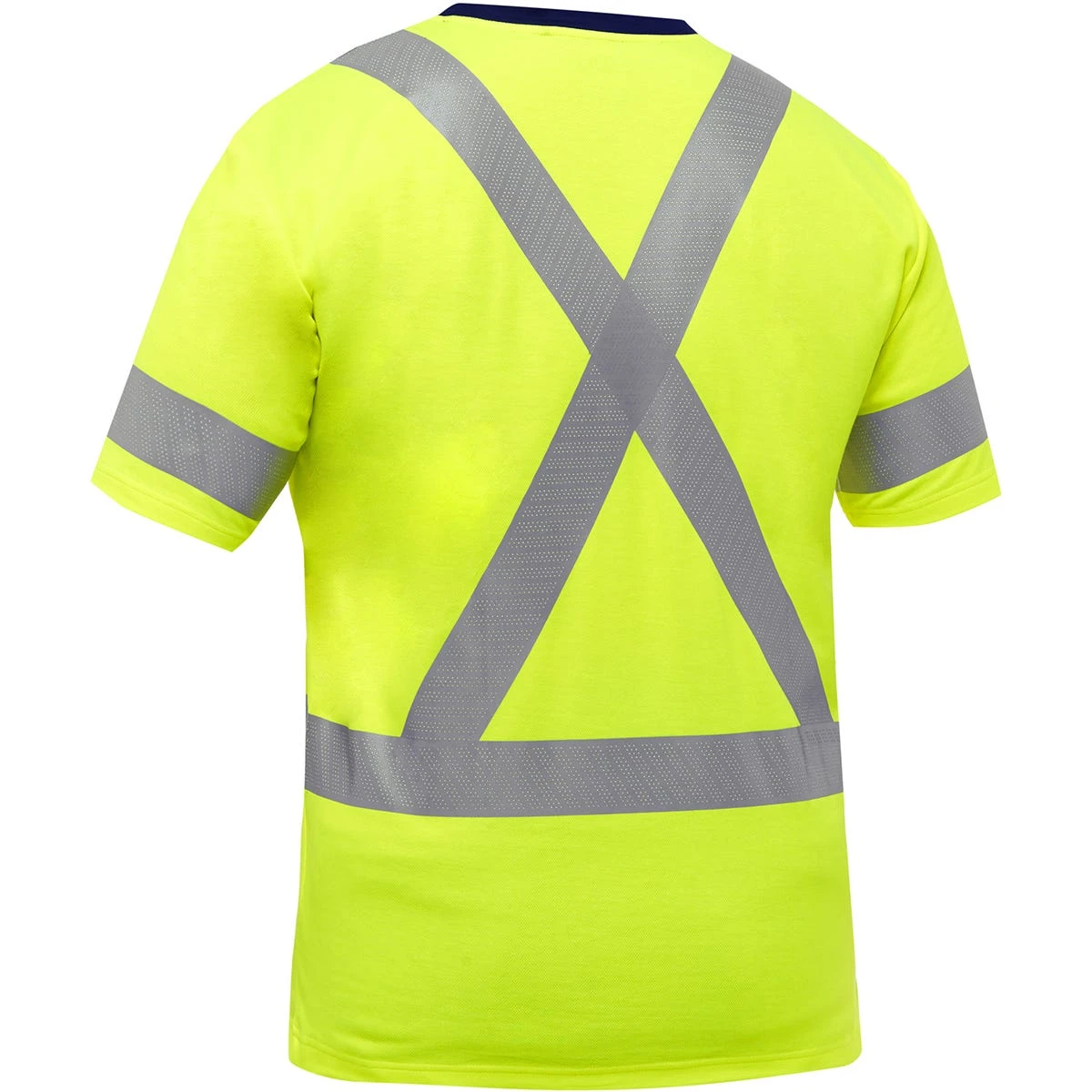 Bisley By PIP Shirts: Men's 313M1118X Y Yellow ANSI Type R Class 3 X-Back Short Sleeve Shirt 4 Bisley By PIP Shirts: Men's 313M1118X Y Yellow ANSI Type R Class 3 X-Back Short Sleeve Shirt - Image 2