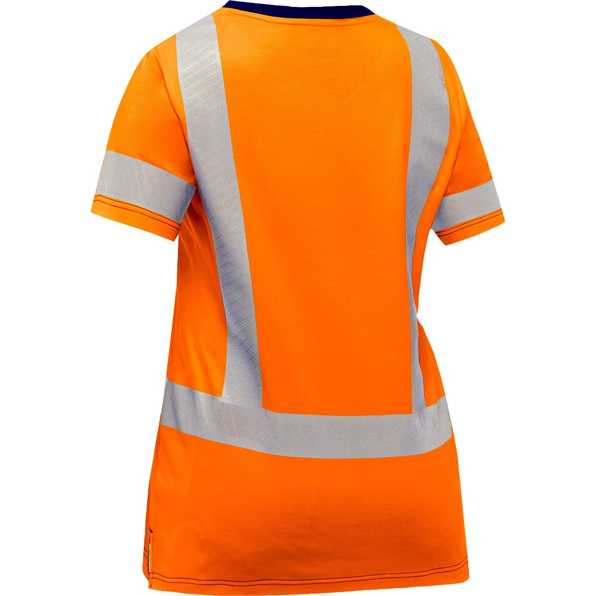Bisley By PIP Shirts: Women's 313W1118H O Orange ANSI Type R Class 2 Short Sleeve V Neck T-Shirt 4 Bisley By PIP Shirts: Women's 313W1118H O Orange ANSI Type R Class 2 Short Sleeve V Neck T-Shirt - Image 2