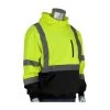 PIP Sweatshirts: Men's 323 1350B LY Hi-Vis Yellow ANSI Type R Class 3 Hooded Pullover Sweatshirt -Work Attire Shop 323 1350b mf