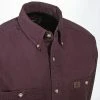 Wrangler Riggs Shirts: Men's Burgundy 3W501 BG Long Sleeve Cotton Twill Shirt 1 Wrangler Riggs Shirts: Men's Burgundy 3W501 BG Long Sleeve Cotton Twill Shirt -Work Attire Shop 3w501bg riggscd 01
