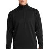 Sport-Tek Sweatshirts: Men's F247 BLK Black Tech Fleece 1/4-Zip Pullover 2 Sport-Tek Sweatshirts: Men's F247 BLK Black Tech Fleece 1/4-Zip Pullover -Work Attire Shop 4718 black 1 f247blackmodelfront1 337w