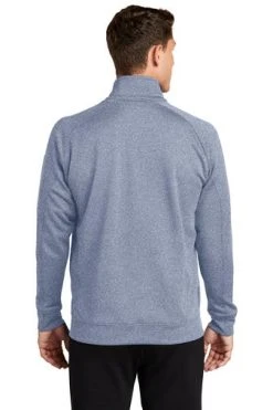 Sport-Tek Sweatshirts: Men's F247 GRY Grey Heather Tech Fleece 1/4-Zip Pullover -Work Attire Shop 4718 greyhthr 2 f247greyhthrmodelback1 337w