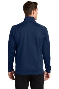 Sport-Tek Sweatshirts: Men's F247 NVY True Navy Tech Fleece 1/4-Zip Pullover -Work Attire Shop 4718 truenavy 2 f247truenavymodelback1 337w