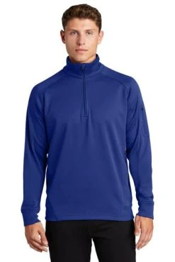 Sport-Tek Sweatshirts: Men's F247 RYL True Royal Tech Fleece 1/4-Zip Pullover -Work Attire Shop 4718 trueroyal 1 f247trueroyalmodelfront1 337w