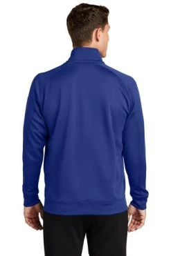 Sport-Tek Sweatshirts: Men's F247 RYL True Royal Tech Fleece 1/4-Zip Pullover -Work Attire Shop 4718 trueroyal 2 f247trueroyalmodelback1 337w