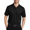 Port Authority Shirts: Men's K527 BLK Black Tech Pique Polo -Work Attire Shop 4724 black 1 k527blackmodelfront1 337w