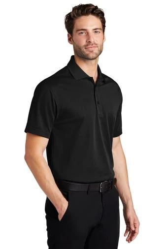 Port Authority Shirts: Men's K527 BLK Black Tech Pique Polo 4 Port Authority Shirts: Men's K527 BLK Black Tech Pique Polo - Image 2