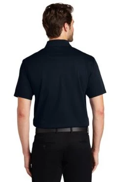 Port Authority Shirts: Men's K527 DNY Dark Navy Tech Pique Polo -Work Attire Shop 4724 darknavy 2 k527darknavymodelback1 337w