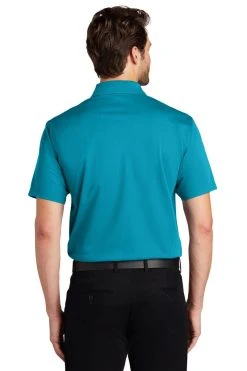 Port Authority Shirts: Men's K527 DTB Deep Teal Blue Tech Pique Polo -Work Attire Shop 4724 dptealblue 2 k527dptealbluemodelback1 1200w