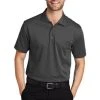 Port Authority Shirts: Men's K527 GS Grey Smoke Tech Pique Polo
