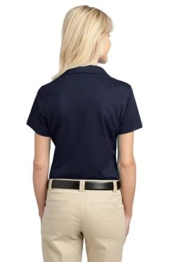 Port Authority Shirts: Women's L527 DNY Dark Navy Tech Pique Polo 9 Port Authority Shirts: Women's L527 DNY Dark Navy Tech Pique Polo -Work Attire Shop 4725 darknavy 2 l527darknavymodelback 337w
