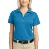 Port Authority Shirts: Women's L527 VB Vivid Blue Ladies Tech Pique Polo -Work Attire Shop 4725 vividblue 1 l527vividbluemodelfront 1200w