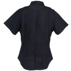 5.11 Tactical Shirts: Women's Twill 61158 750 Midnight Navy Short Sleeve Shirt -Work Attire Shop 5.11 61158 750 b 01