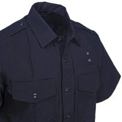 5.11 Tactical Shirts: Men's 71168 750 Midnight Navy Class B PDU Taclite Button Down Short Sleeve Shirt