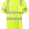 OccuNomix Shirts: Men's LUX TSSP3B Yellow Segmented Tape Short Sleeve Class 3 T-Shirt