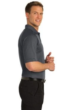Port Authority Shirts: Men's TLK525 IG Iron Grey Tall Dry Zone Ottoman Polo 8 Port Authority Shirts: Men's TLK525 IG Iron Grey Tall Dry Zone Ottoman Polo -Work Attire Shop 5622 irongrey 3 tlk525irongreymodelside2 337w