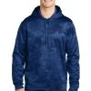 Sport-Teck Sweatshirts: Men's ST240 TR True Royal Sport-Wick CamoHex Fleece Hooded Pullover
