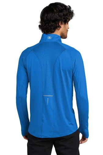 Ogio Shirts: Men's OE335 EBLU Electric Blue Endurance Nexus 1/4-Zip Pullover 5 Ogio Shirts: Men's OE335 EBLU Electric Blue Endurance Nexus 1/4-Zip Pullover - Image 3