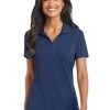 Port Authority Shirts: Women's L568 EB Estate Blue Cotton Touch Performance Polo 2 Port Authority Shirts: Women's L568 EB Estate Blue Cotton Touch Performance Polo -Work Attire Shop 6674 estateblue 1 l568estatebluemodelfront 337w