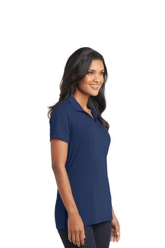 Port Authority Shirts: Women's L568 EB Estate Blue Cotton Touch Performance Polo 4 Port Authority Shirts: Women's L568 EB Estate Blue Cotton Touch Performance Polo - Image 2
